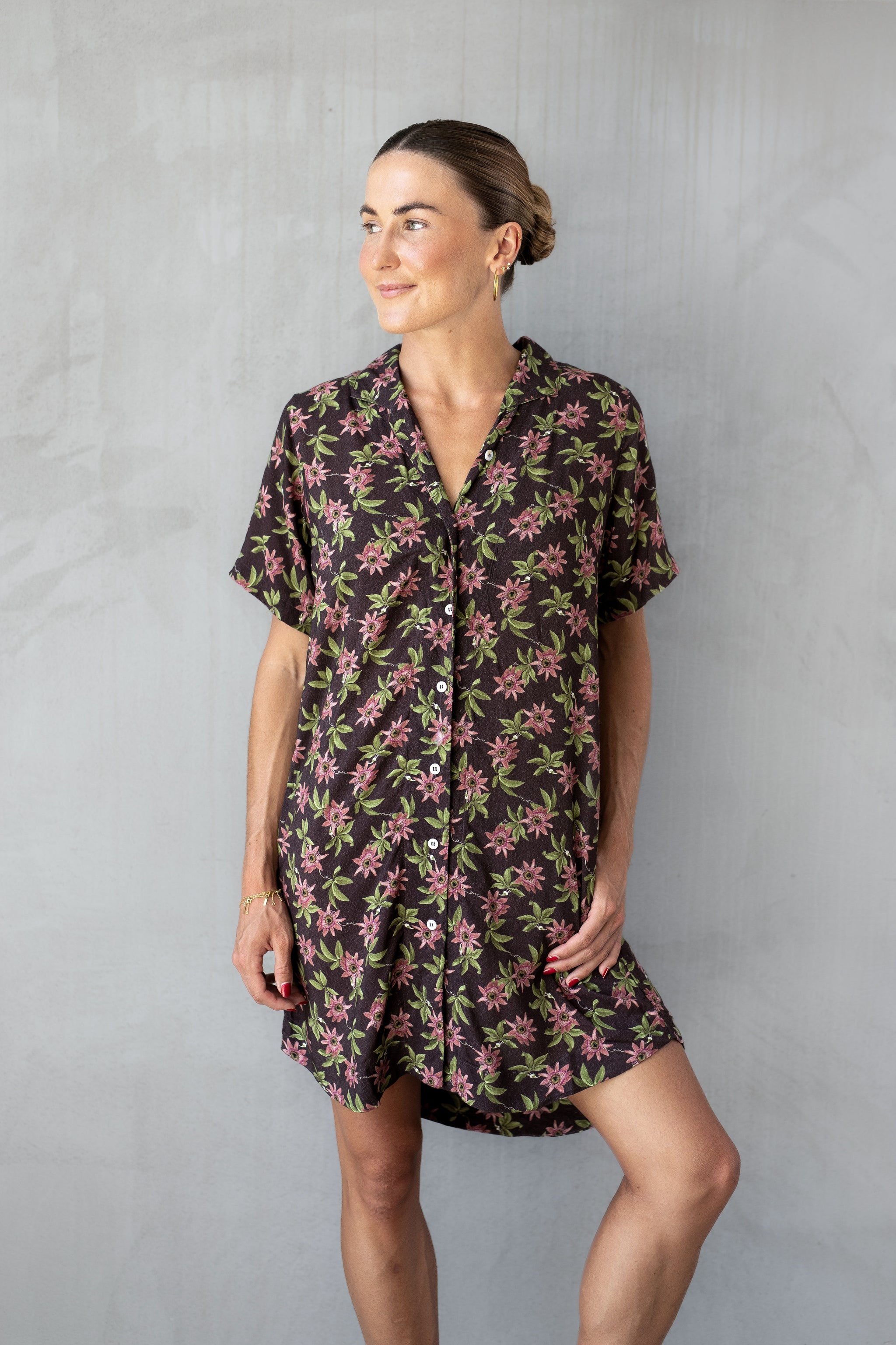 aloha dress Western Floral Aloha Dress | Hawaiian Dresses main image 0