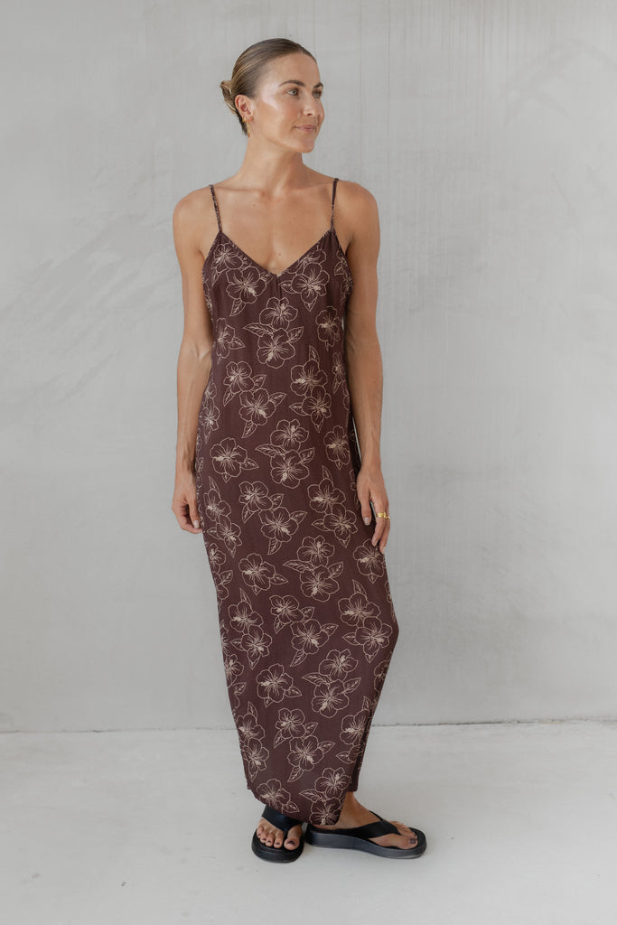 Dusk Long Slip Dress - Kona XL Dusk Long Slip Dress - Kona XL